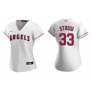 Women's Los Angeles Angels Max Stassi White Replica Home Jersey