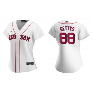 Women's Boston Red Sox Michael Gettys White Replica Home Jersey