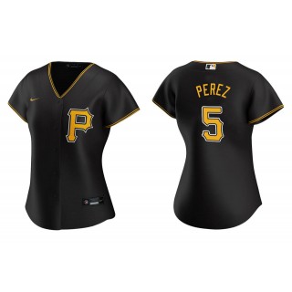 Women's Pittsburgh Pirates Michael Perez Black Replica Alternate Jersey