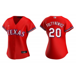 Women's Texas Rangers Mike Foltynewicz Red Replica Alternate Jersey