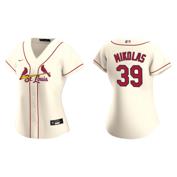 Women's St. Louis Cardinals Miles Mikolas Cream Replica Alternate Jersey