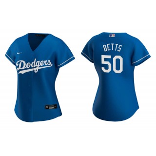Women's Los Angeles Dodgers Mookie Betts Royal Replica Alternate Jersey
