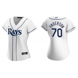 Women's Tampa Bay Rays Nick Anderson White Replica Home Jersey