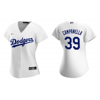 Women's Los Angeles Dodgers Roy Campanella White Replica Home Jersey