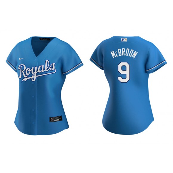 Women's Kansas City Royals Ryan McBroom Light Blue Replica Alternate Jersey