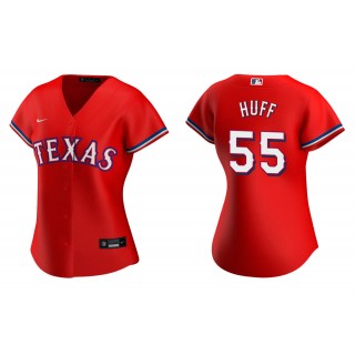 Women's Texas Rangers Sam Huff Red Replica Alternate Jersey