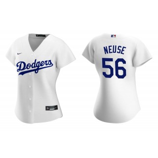 Women's Los Angeles Dodgers Sheldon Neuse White Replica Home Jersey