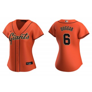 Women's San Francisco Giants Steven Duggar Orange Replica Alternate Jersey