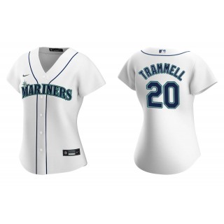 Women's Seattle Mariners Taylor Trammell White Replica Home Jersey