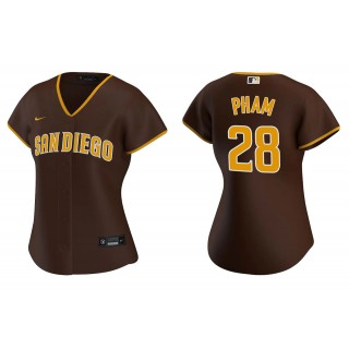 Women's San Diego Padres Tommy Pham Brown Replica Road Jersey