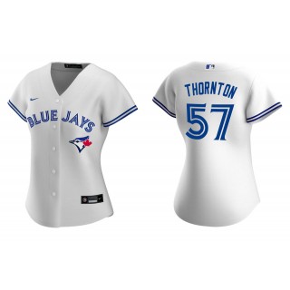 Women's Toronto Blue Jays Trent Thornton White Replica Home Jersey