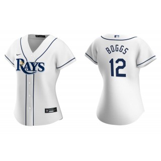 Women's Tampa Bay Rays Wade Boggs White Replica Home Jersey