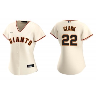 Women's San Francisco Giants Will Clark Cream Replica Home Jersey