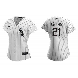 Women's Chicago White Sox Zack Collins White Replica Home Jersey