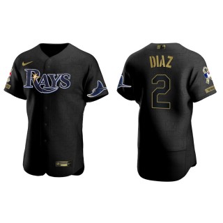 Yandy Diaz Tampa Bay Rays Salute to Service Black Jersey