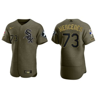 Yermin Mercedes Chicago White Sox Salute to Service Green Jersey