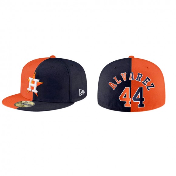 Yordan Alvarez Houston Astros Orange Navy Split Hat