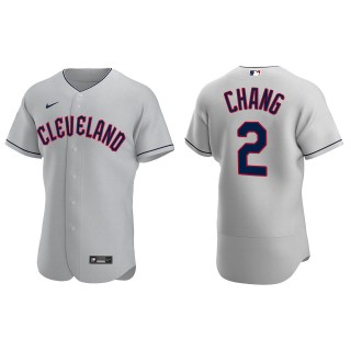 Yu Chang Cleveland Guardians Authentic Gray Jersey