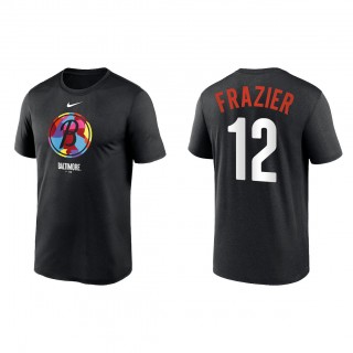 Adam Frazier Baltimore Orioles Black 2023 City Connect Large Logo T-Shirt