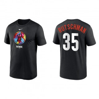 Adley Rutschman Baltimore Orioles Black 2023 City Connect Large Logo T-Shirt