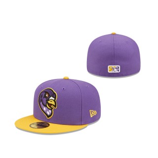Akron RubberDucks Purple Homers Theme Night 59FIFTY Fitted Hat