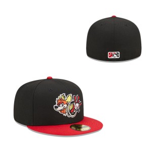 Albuquerque Isotopes Black Red Marvel x Minor League 59FIFTY Fitted Hat