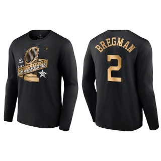 Alex Bregman Houston Astros Black 2022 World Series Champions Parade T-Shirt