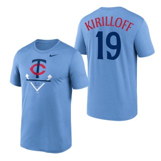 Alex Kirilloff Minnesota Twins Light Blue 2023 Diamond Icon Legend Performance T-Shirt