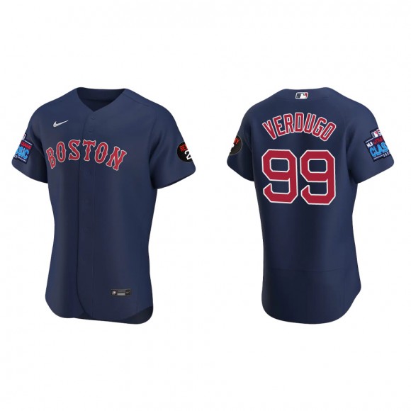 Alex Verdugo Boston Red Sox Navy 2022 Little League Classic Alternate Authentic Jersey