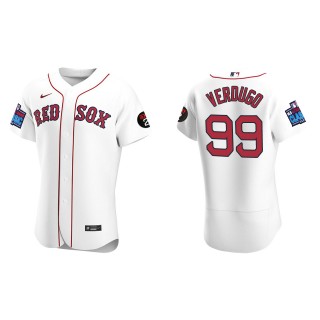 Alex Verdugo Boston Red Sox White 2022 Little League Classic Home Authentic Jersey