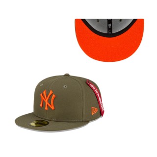 Alpha Industries X New York Yankees Green 59FIFTY Fitted Hat