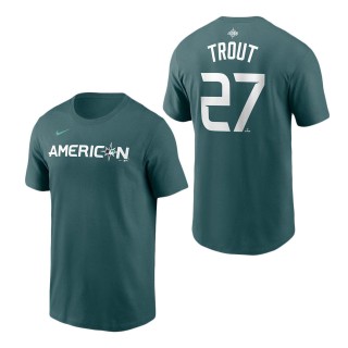 American League Mike Trout Teal 2023 MLB All-Star Game T-Shirt