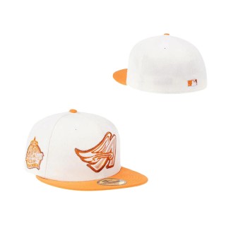 Anaheim Angels 40th Anniversary Mango Cream 59FIFTY Fitted Hat