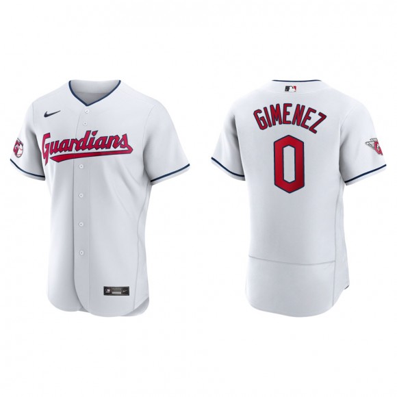 Andres Gimenez Cleveland Guardians White Home Authentic Jersey