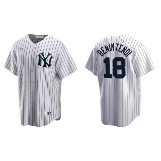 Men's New York Yankees Andrew Benintendi White Cooperstown Collection Home Jersey