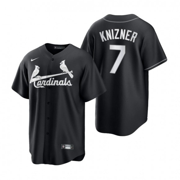 Cardinals Andrew Knizner Nike Black White Replica Jersey