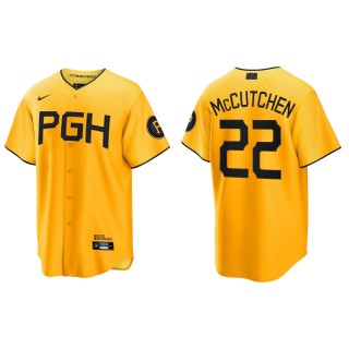 Andrew McCutchen Pittsburgh Pirates Gold City Connect Replica Jersey