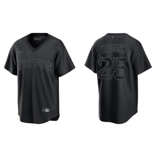 Andrew Vaughn Men's Chicago White Sox Black Pitch Black Fashion Replica Jersey