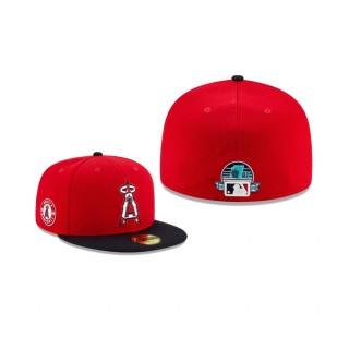 Angels 2020 Spring Training Red Navy 59FIFTY Fitted Hat