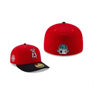 Angels 2020 Spring Training Red Navy Low Profile 59FIFTY Fitted Hat