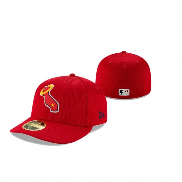 Angels 2021 Clubhouse Red Low Profile 59FIFTY Cap