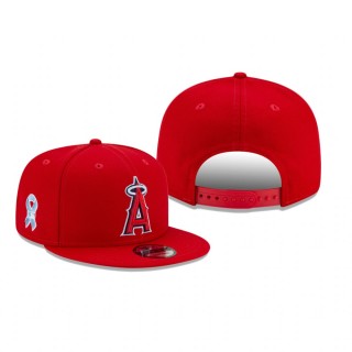 Los Angeles Angels Red 2021 Father's Day 9FIFTY Adjustable Hat