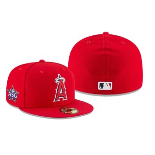 Angels Red 2021 MLB All-Star Game Workout Sidepatch 59FIFTY Hat