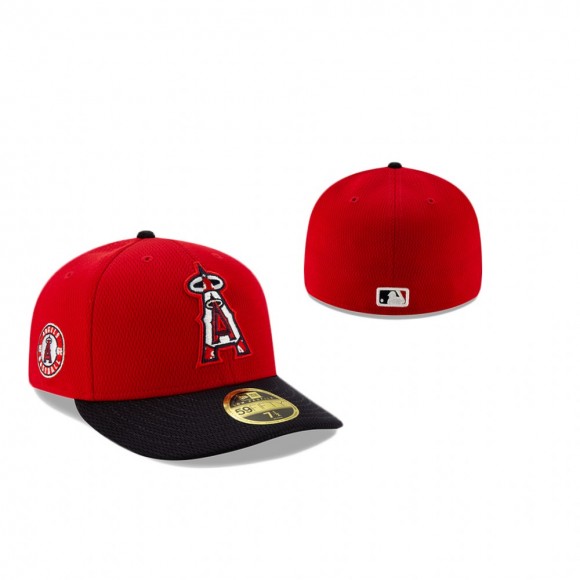 Angels Batting Practice Red Low Profile 59FIFTY Cap