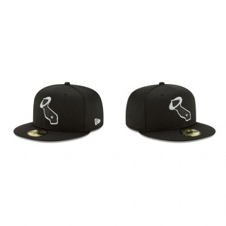 Angels Clubhouse Black Team 59FIFTY Fitted Hat