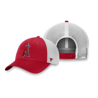 Los Angeles Angels Red White Core Trucker Snapback Hat