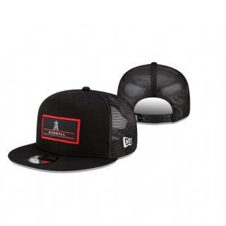 Los Angeles Angels Black Deck Trucker 9FIFTY Snapback Hat