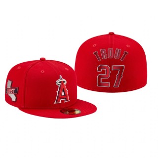 Angels Mike Trout Red 2021 Little League Classic Hat