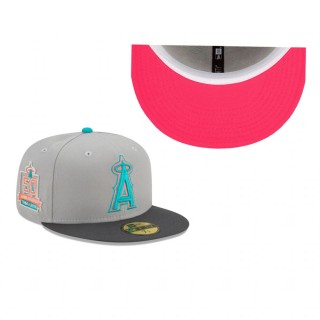 Angels Gray Pink Under Visor 59FIFTY Hat
