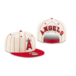 Los Angeles Angels White Pinstripe 9FIFTY Snapback Hat